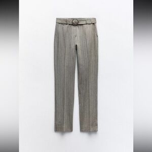 Zara Herringbone Patterned Trousers